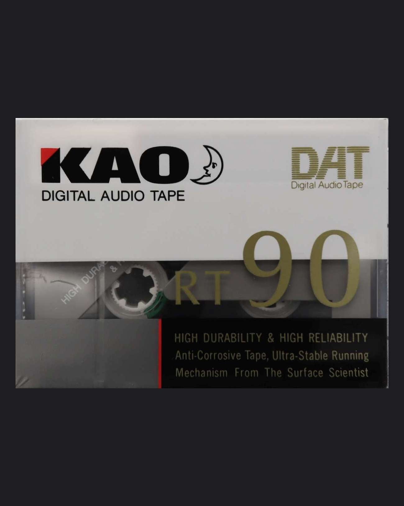 KAO DAT RT blank DAT tape 90 minutes- front view