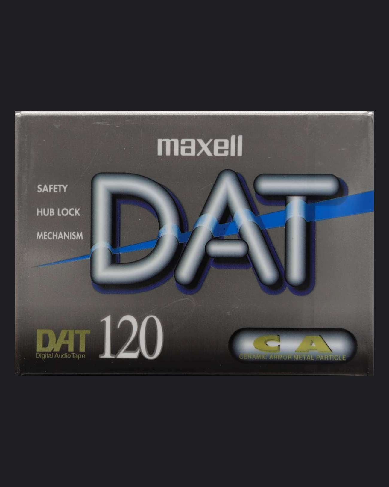 Maxell DAT DM-D blank DAT tape 120 minutes- front view