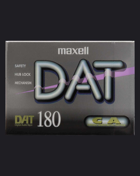 Maxell DAT DM-D blank DAT tape 180 minutes- front view