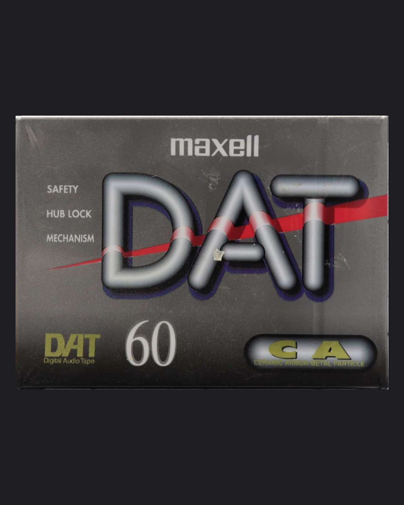 Maxell DAT DM-D blank DAT tape 60 minutes- front view