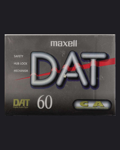 Maxell DAT DM-D blank DAT tape 60 minutes- front view