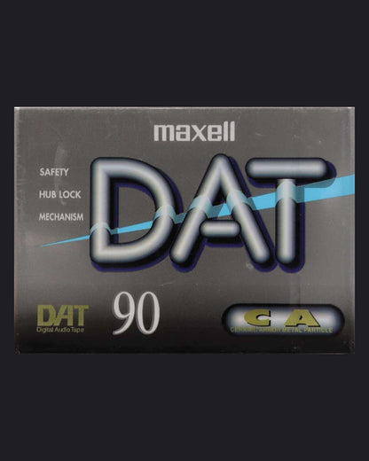 Maxell DAT DM-D blank DAT tape 90 minutes- front view