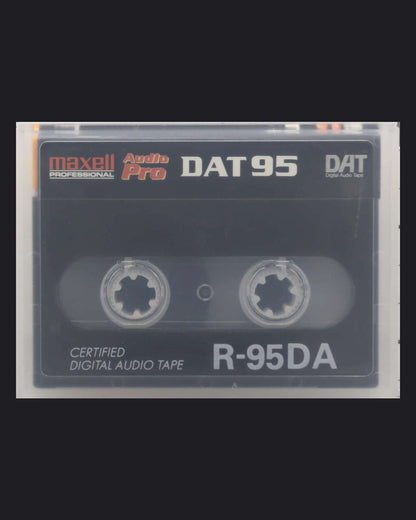 Maxell Professional DAT R-DA blank DAT tape 95 minutes- rear view