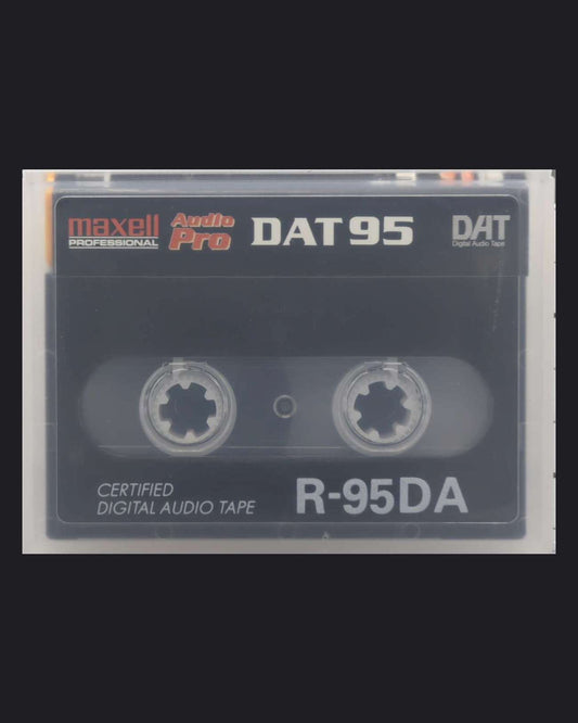 Maxell Professional DAT R-DA blank DAT tape 95 minutes- rear view