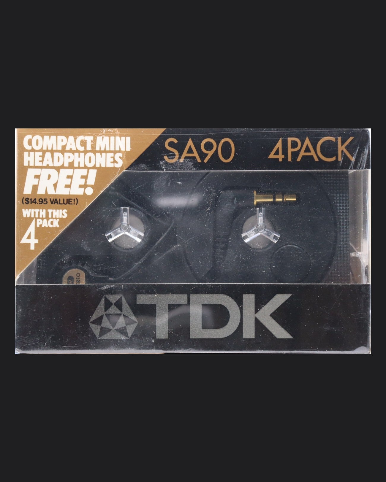 TDK SA (1989 US) 4 Pack with Headphones