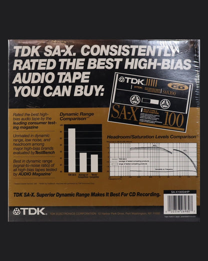 TDK SA-X (1990-1991 US) 4 Pack with Headphones