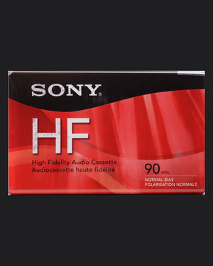 Sony HF Type I blank cassette tape 2008 US — front view new sealed