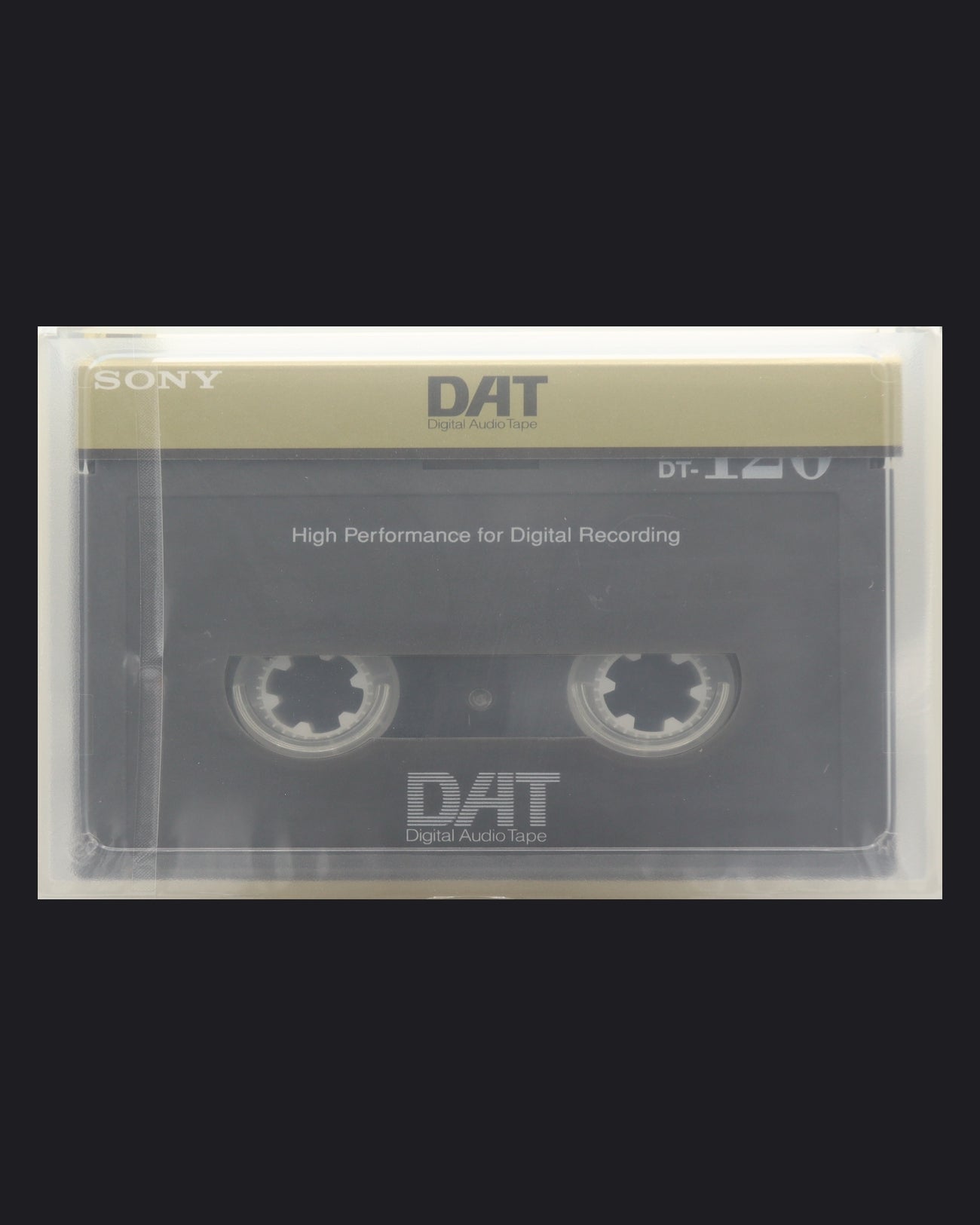 Sony DAT DT-RA blank DAT tape 120 minutes- detail view