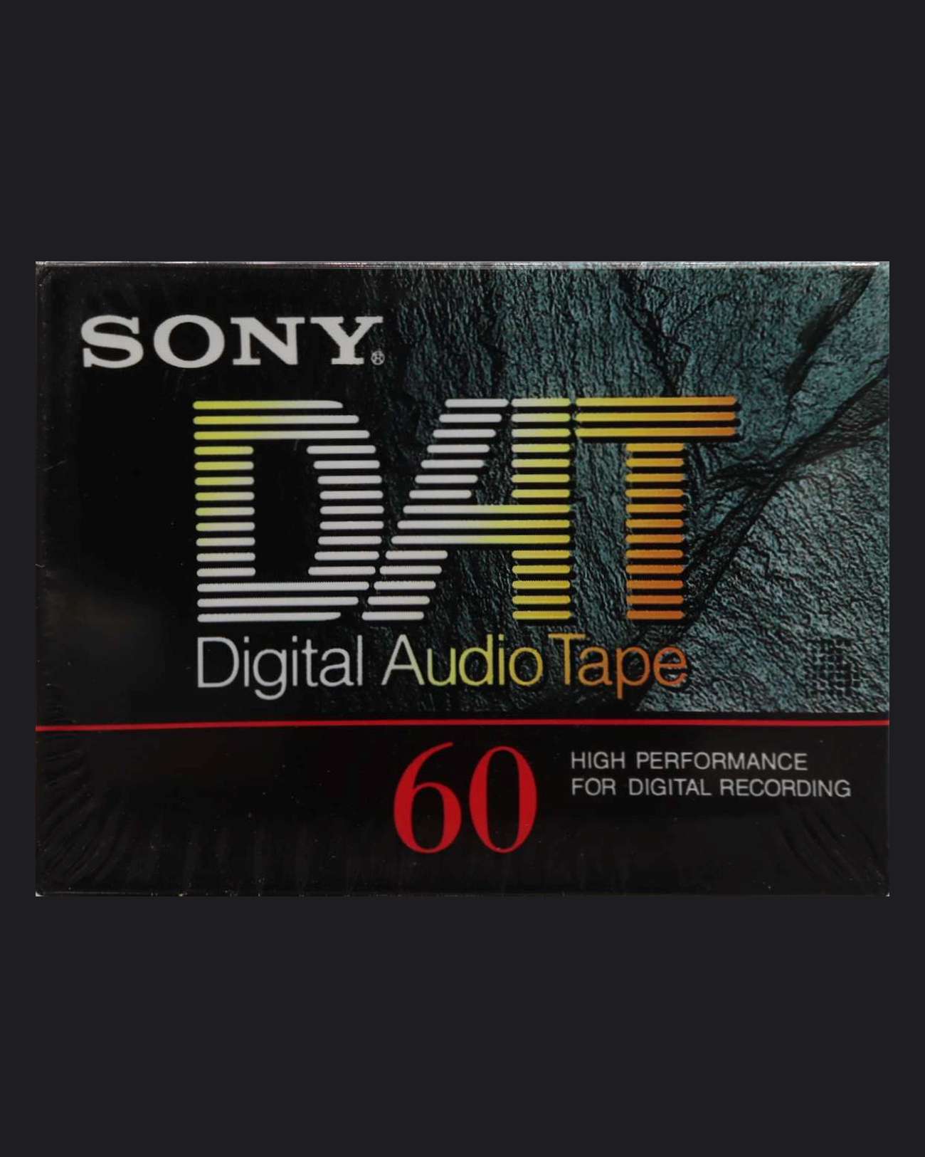 Sony DAT DT-RA blank DAT tape 60 minutes -front view