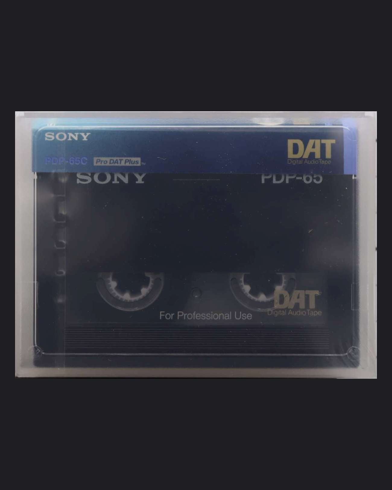 Sony Pro DAT Plus PDP-C Professional blank DAT tape - rear view