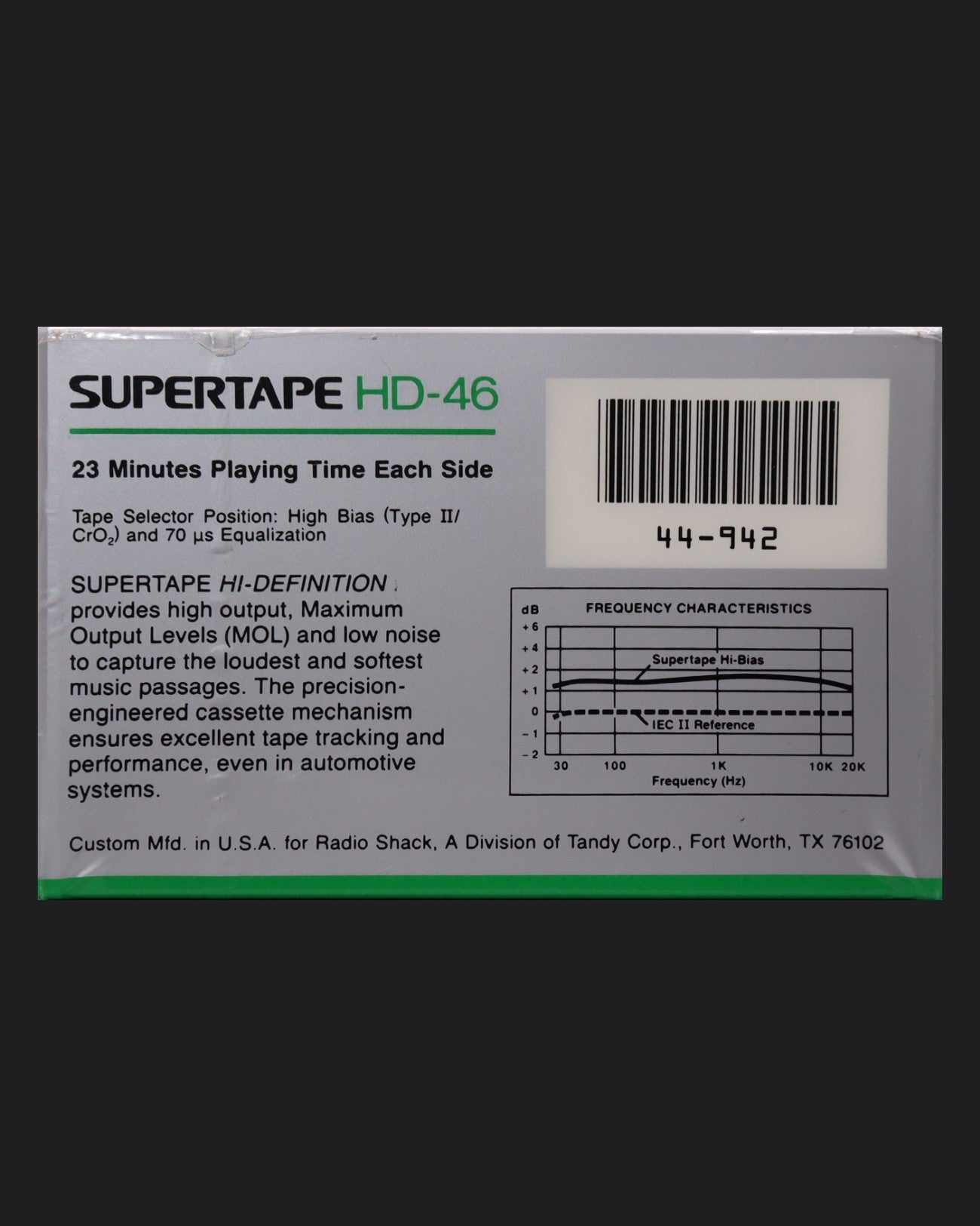 Supertape HD (1988-1994 US) Ultra Ferric