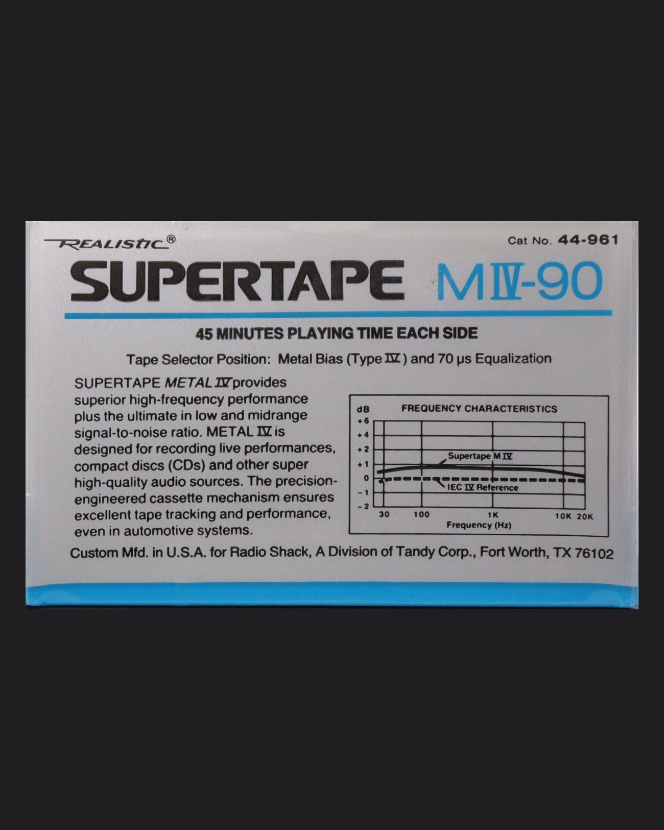 Supertape M IV (1988-1994 US) Ultra Ferric