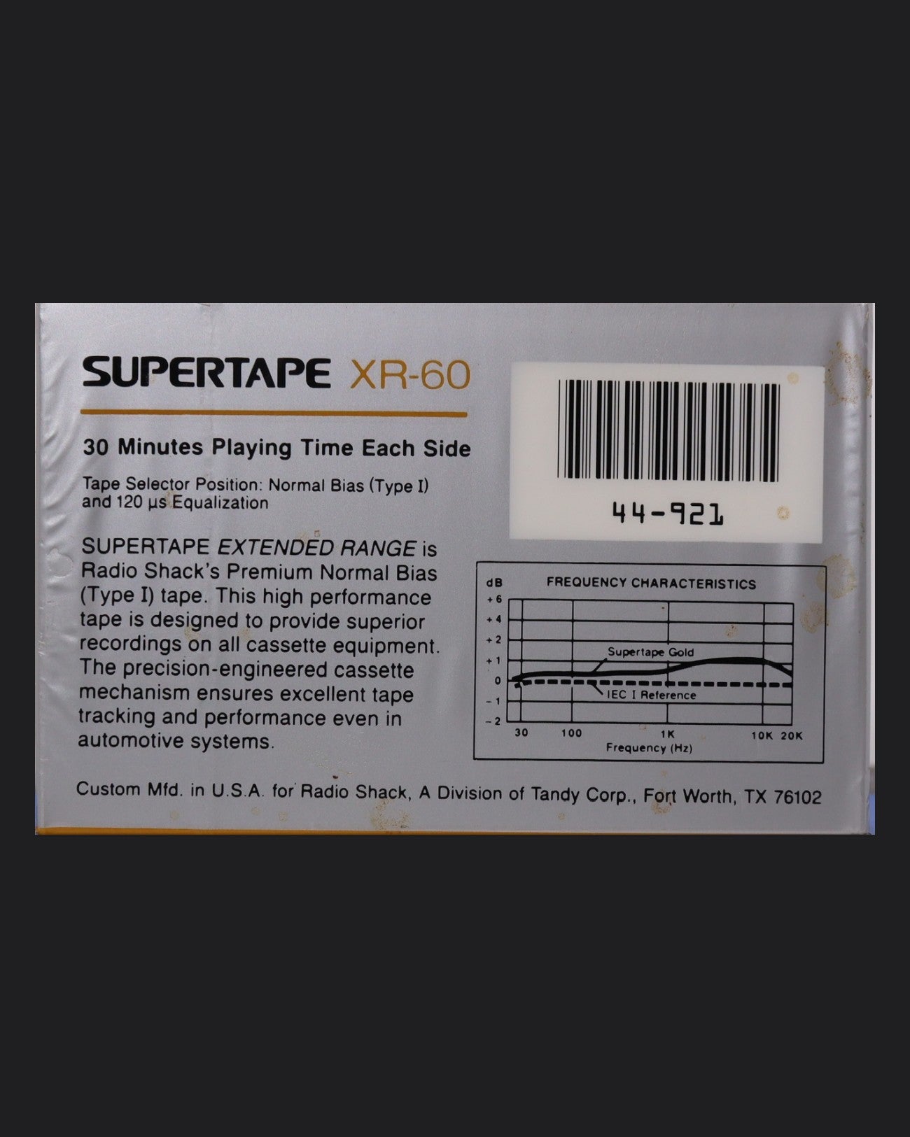 Supertape XR (1988-1994 US) Ultra Ferric