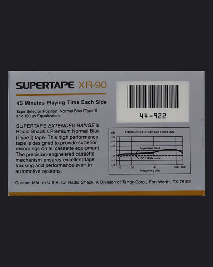 Supertape XR Type I - 1988-1994 US