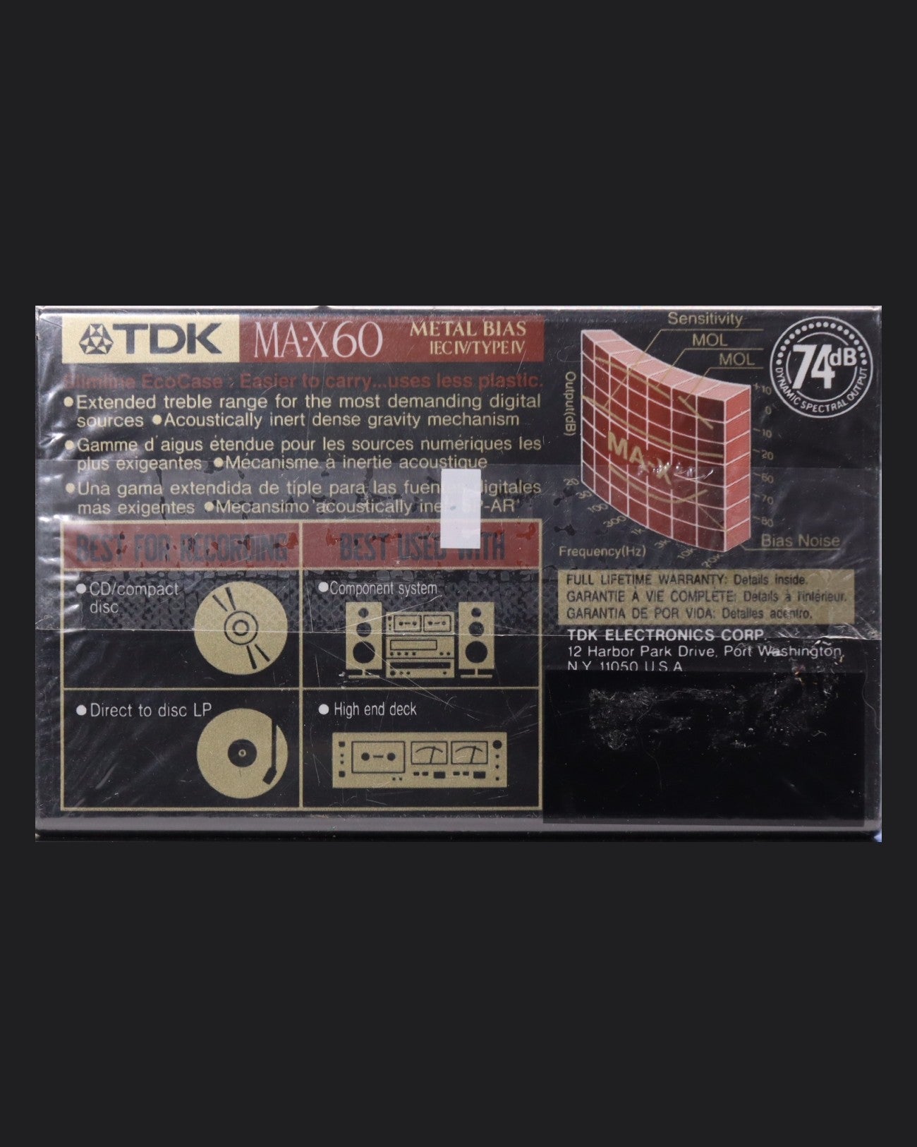 TDK MA-X (1992-1997 US) Ultra Ferric