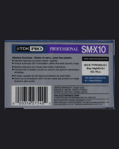 TDK Professional SM-X Type II (1997-2001 US)