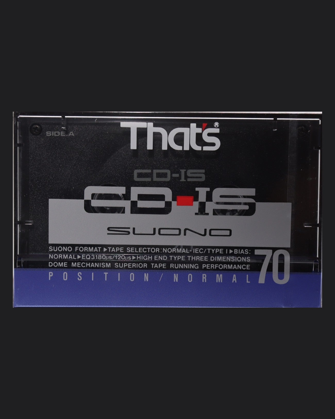 That's CD-IS Type I blank cassette tape 1990 JP — front view new sealed