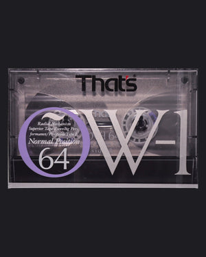 That's OW-1 Type I blank cassette tape 1990 JP — front view new sealed