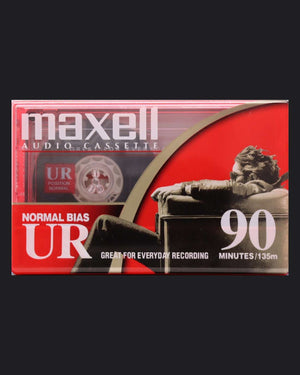 Maxell UR Type I blank cassette tape 2002-2005 US — front view new sealed