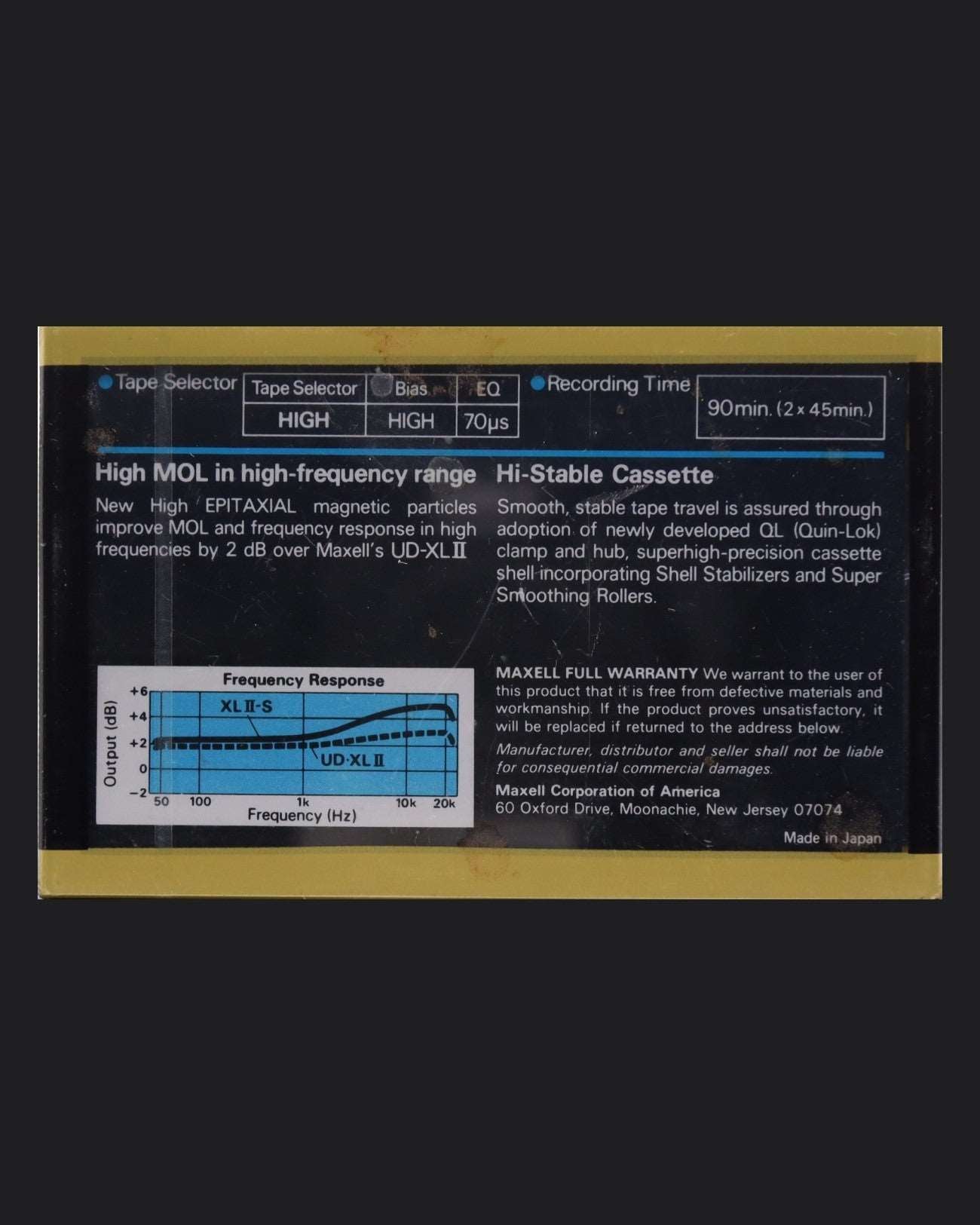 Image of Maxell XLII-S (1980-1982 US) - 60 Minutes